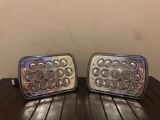 Partsam 2PCS Rectangle H6054 LED Headlights 5x7 7x6 Headlamp Hi/Low Sealed Beam