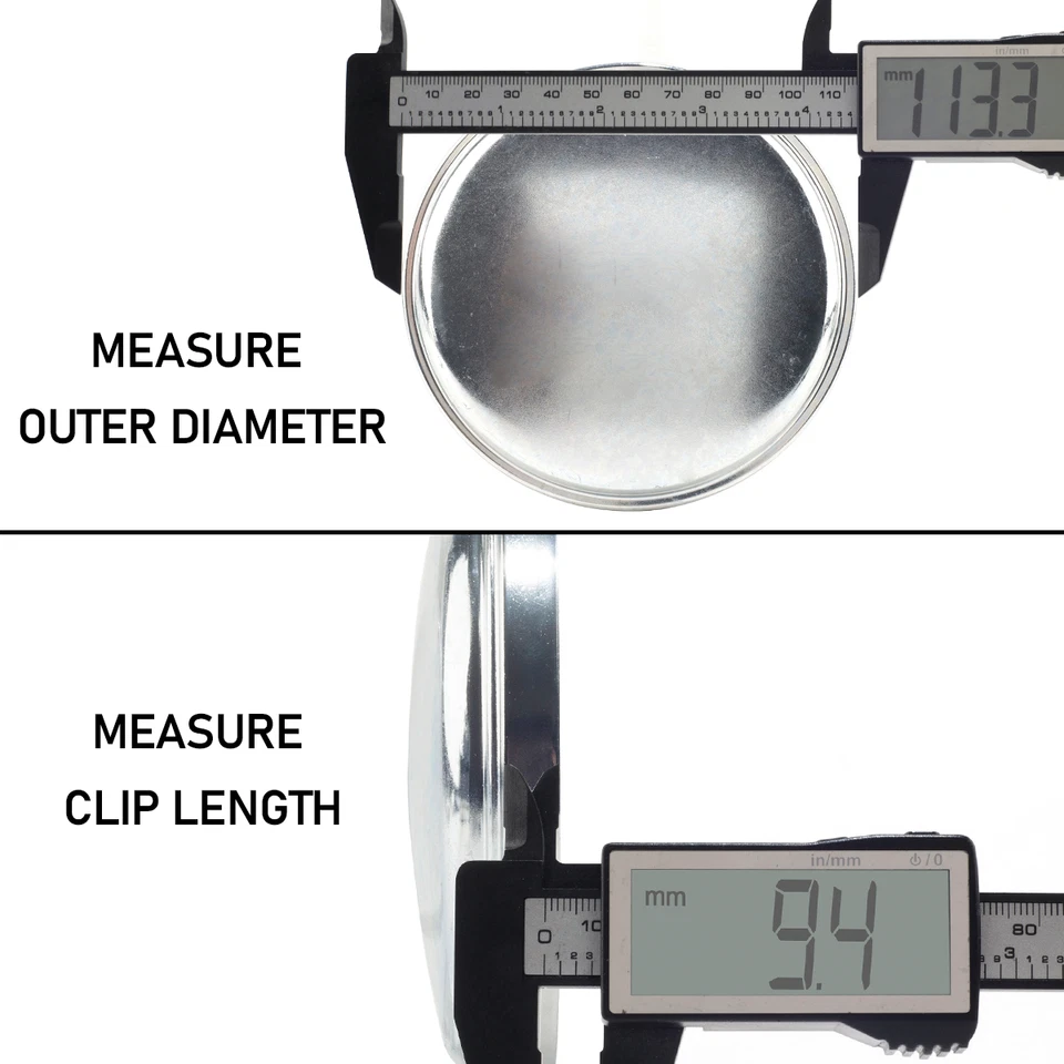 4 центральных пылезащитных колпачка 106 мм 4 3/16 дюйма для 8 зажимных ступиц #13920 2500/1500HD - Изображение 3 из 4