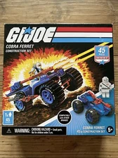 G.I. Joe Cobra Ferret Construction Set with Storm Shadow Figure 45 Pieces  NEW
