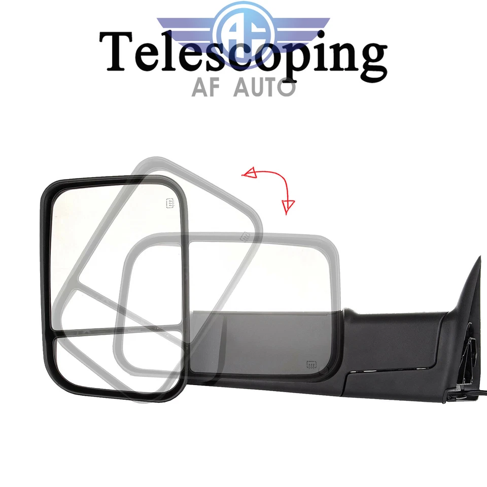 Set For 02-08 Dodge Ram 1500 03-09 2500 3500 Tow Mirrors Power Heated Led Signal - Image 3 of 4