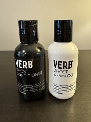Verb Ghost Shampoo & Conditioner Set 2.3 oz 68 ml Each Travel Size NEW