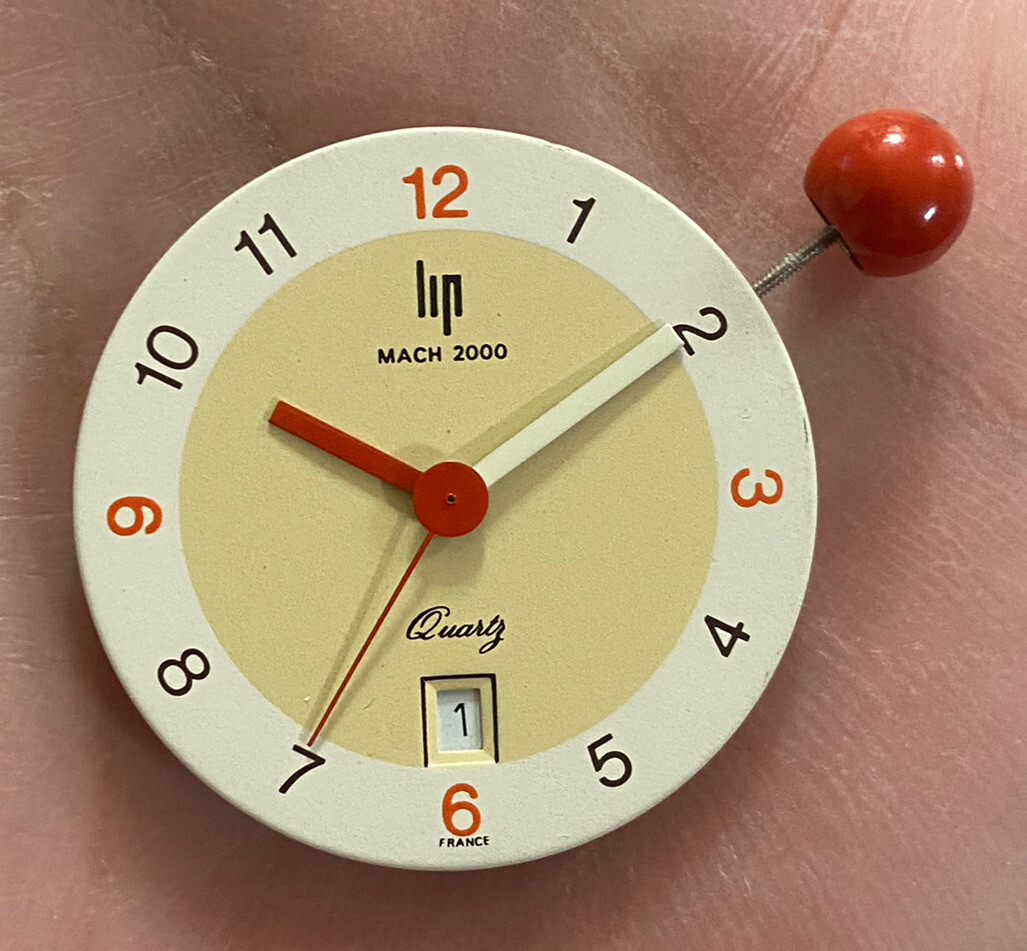 Cadran Et Aiguilles Neuves Pour Montre LIP Mach 2000 Tallon Quartz - Diamètre 30,40 Mm
