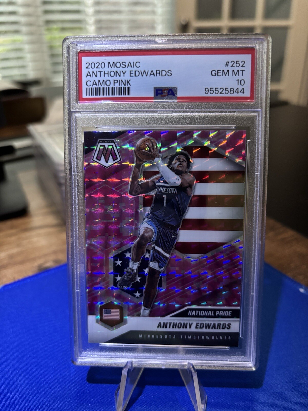 2020 Mosaic🔥Anthony Edwards🔥#252 Camo Pink PSA 10 Gem Mint