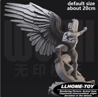 Anime Superhero Angel Feather Wings Resin 3D Print GK Figure DIY Model