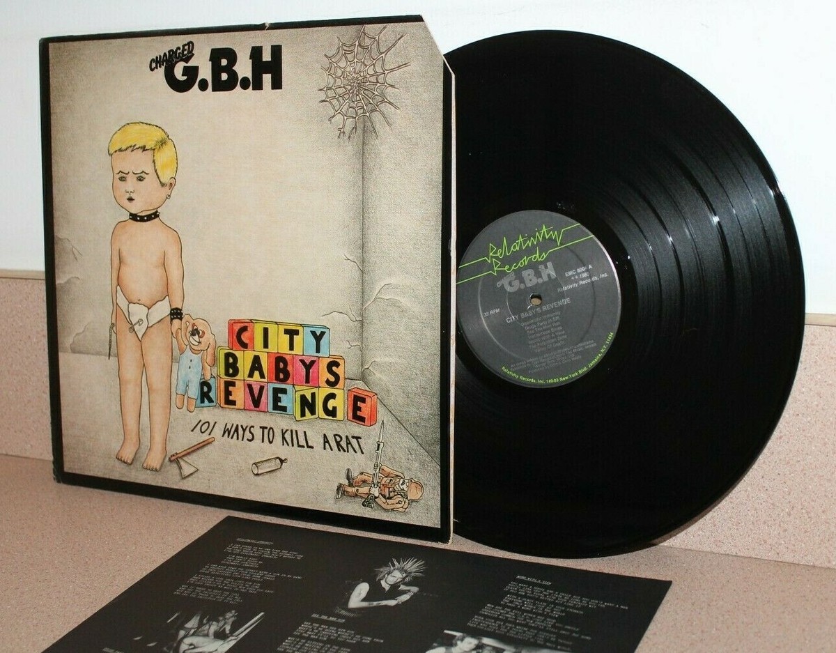 Charged G.B.H City Babys Revenge 101 ways vinyl LP insert page 