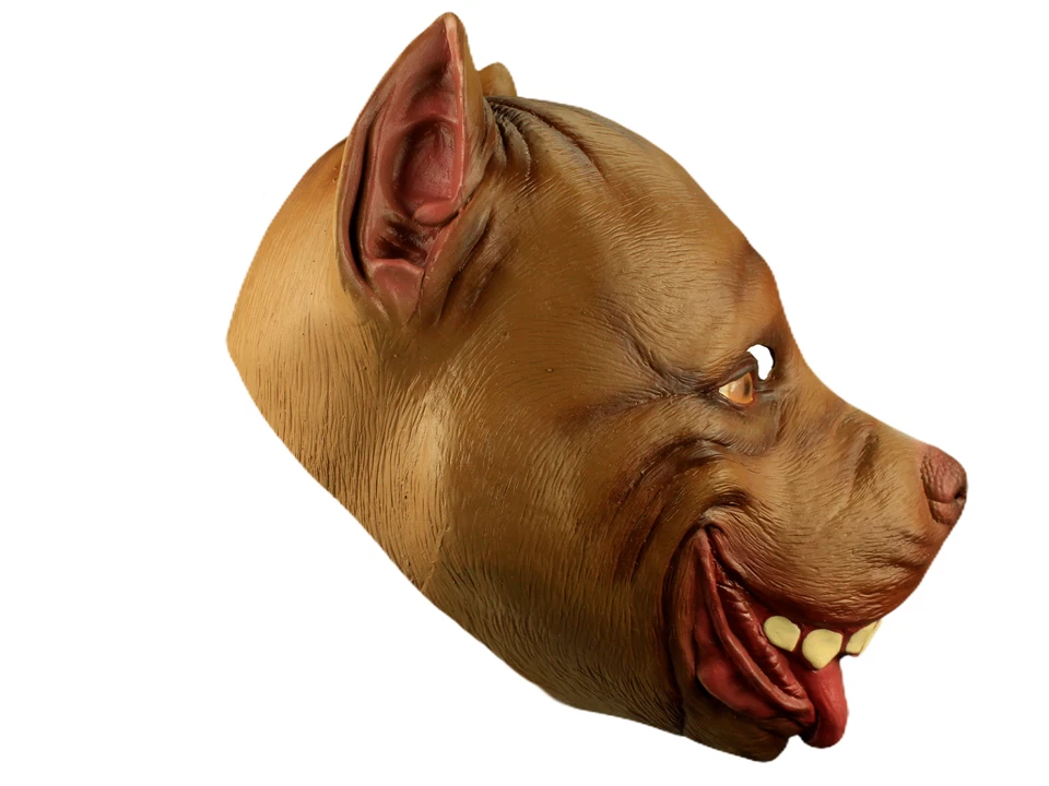 Ghoulish Productions Pitbull Latex Face Mask Horror Halloween Cosplay - Image 4 of 4