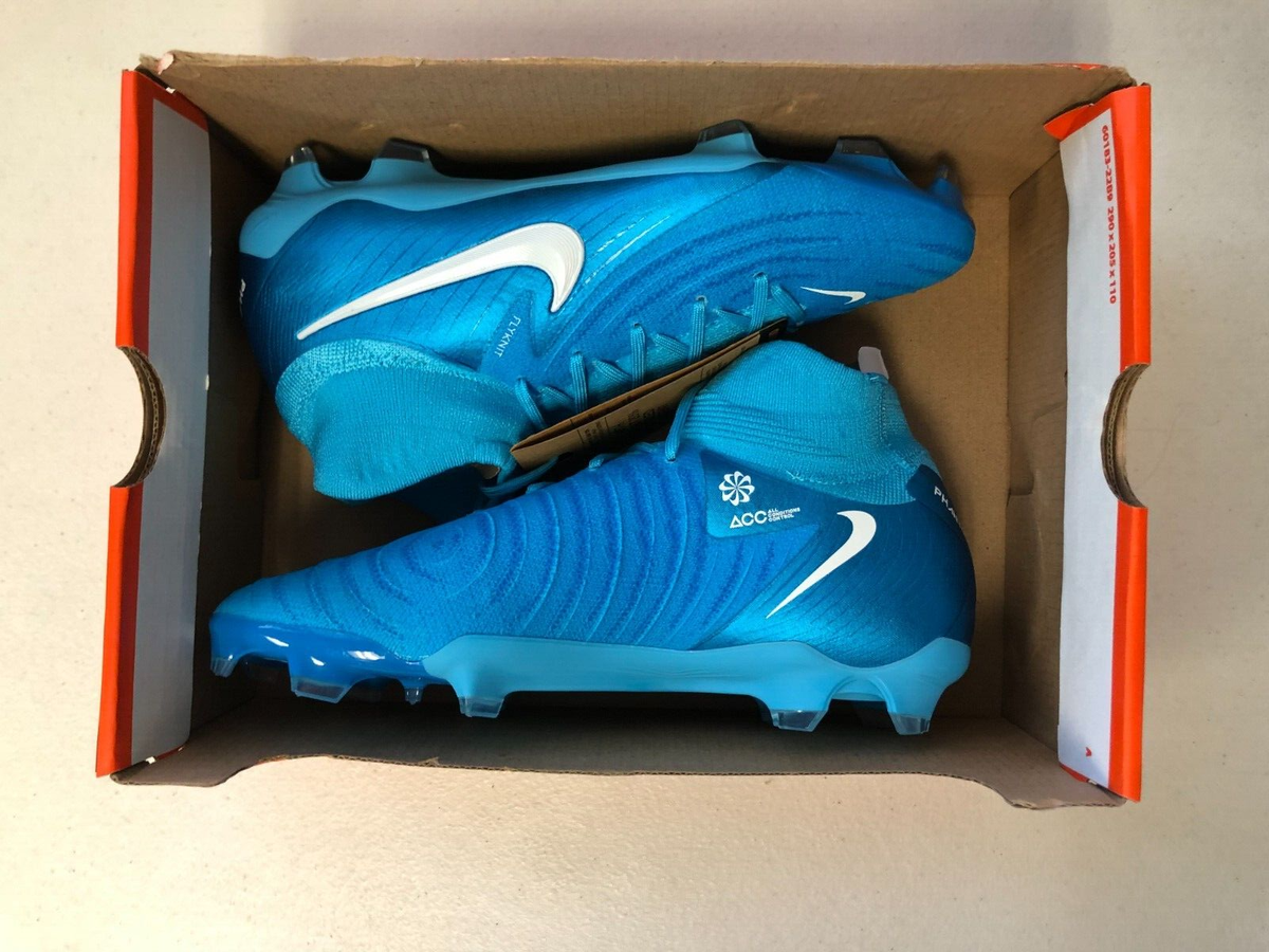 Nike Phantom GX II Pro FG Blue Fury White FJ2575-400 Size 10 | eBay