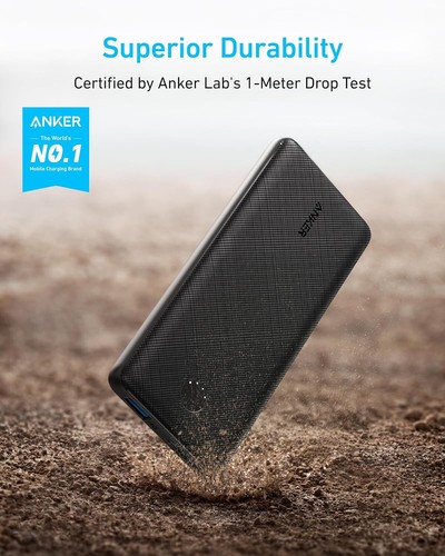 Anker 10,000 mAh PORTABLE FAST CHARGER | POWER BANK BATTERY PACK USB-A USB-C - Picture 2 of 6