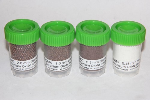 NEXT ADVANCE ZIRCONIUM OXIDE BEADS ASSORTED 0.15 0.5 1.0 2.0mm