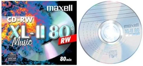 Maxell CD-RW Music XL-II Blank Rewritable Discs 80 Mins 1-4x Speed Pack 10 - Image 3 of 4