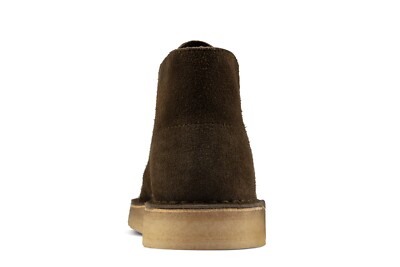 Clarks Mens Desert Coal Boots Olive Suede 26161692 | eBay display picture 1