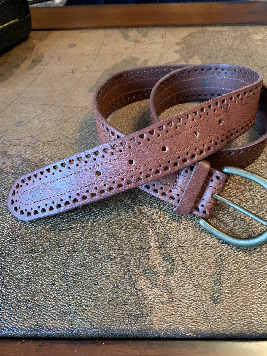 Hollister Belt Genuine Leather Brown Size XS/S | eBay