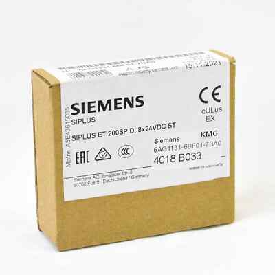 Siemens Siplus ET200SP 8DI 6AG1131-6BF01-7BA0 6AG1 131-6BF01-7BA0 -New-