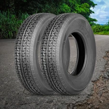 Set 2 ST225/75R15 Trailer Tires 225 75 15 10PLY Load Range E Heavy Duty Replace