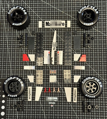 LEGO MCLAREN MP4/4 Senna 10330 3D printed WHEELS MOD BRICKS DECALS