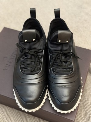 Valentino Garavani Rockstud Sneaker Schwarz Gr 43,5 Untitled Nieten NP 690  Top