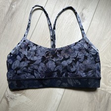 Lululemon Flow Y Bra Nulu Light Support, B/C Cup Nightfall Blossom Multi Flow