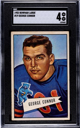 George Connor #19 1952 Bowman Large card
