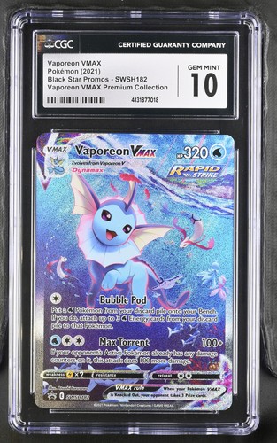 Vaporeon VMAX graded CGC 10 for sale on eBay
