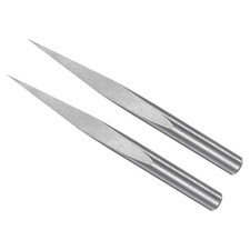 Engraving CNC Router Bits, 0.1Mm (0.004") Tip Width 10 Degree Angle 1/8" Shank S