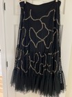 Anthropologie Wedding Outfit Skirt Top Blouse Set Black Gold Size XL — photo 8