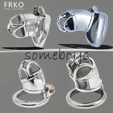 Half Hollow Male Chastity Cage Device Anti-off Ring Lock Cage Bondage For Men
