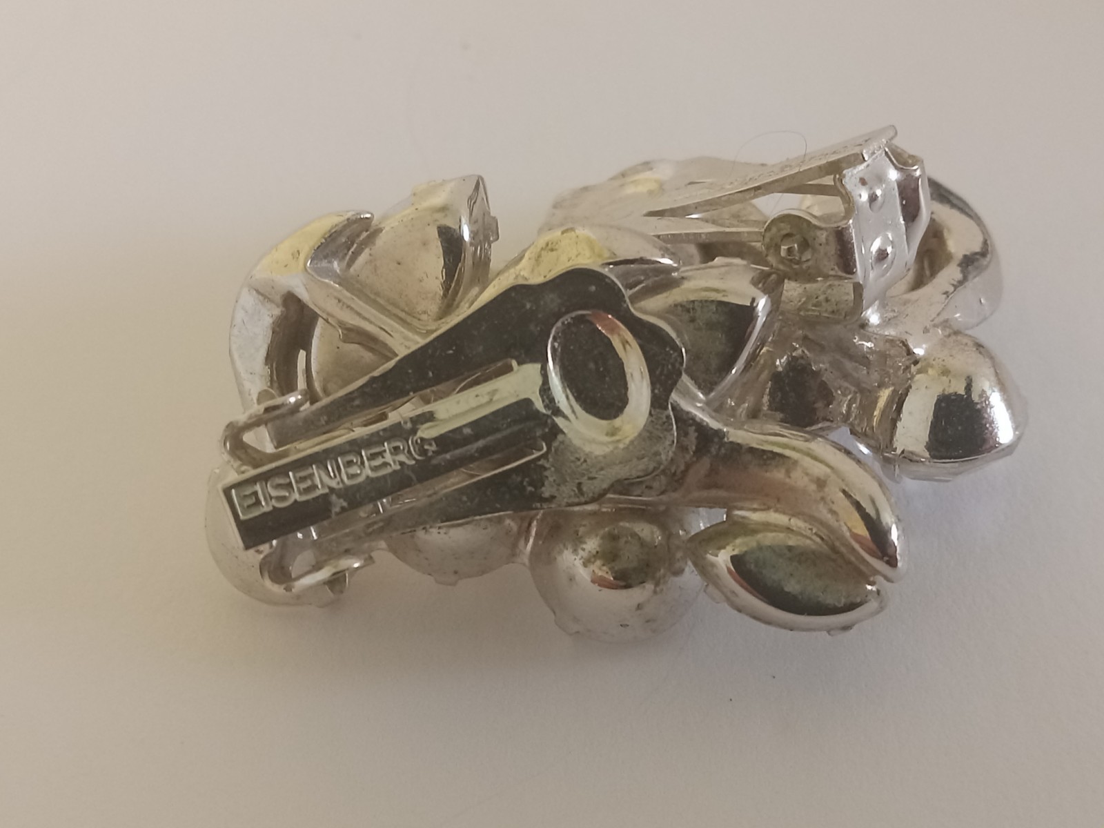 Beautiful Clear Rhinestones Leaf Pattern Eisenber… - image 5