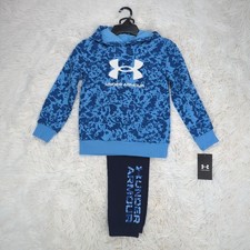 Boys 4-7 Under Armour Under Rival Tide Hoodie  Joggers Set Horizon Blue Size 5