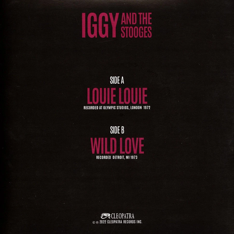 Iggy and The Stooges - Louie Louie Black Gold Splatter (2023 - CA - Original)