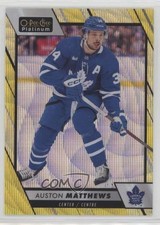 2023-24 O-Pee-Chee Platinum Neon Yellow Surge Auston Matthews #1 0g0n