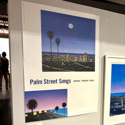 Hiroshi Nagai Poster Palm Street Songs Poster B Signed B2 size