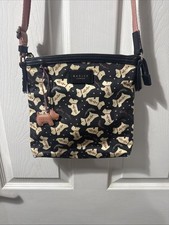 Genuine Radley Medium Oil Cloth Crossbody Bag With Bag Charm