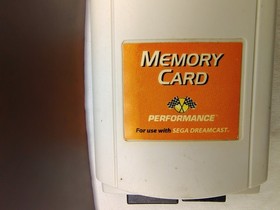 Sega Dreamcast Performance Memory Card Part Number P-20-316 Vintage