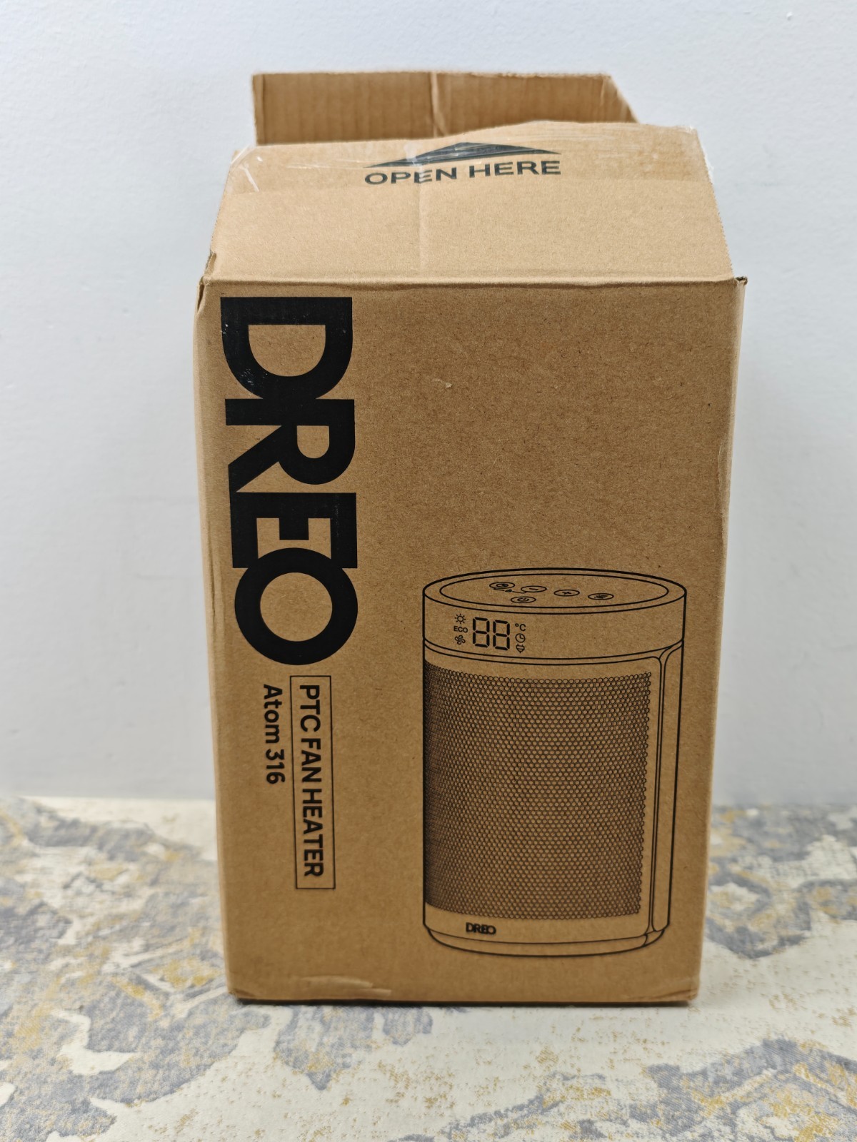 Dreo Electric Heater, 1500W Energy Efficient Space Silent Room Heater, Portable