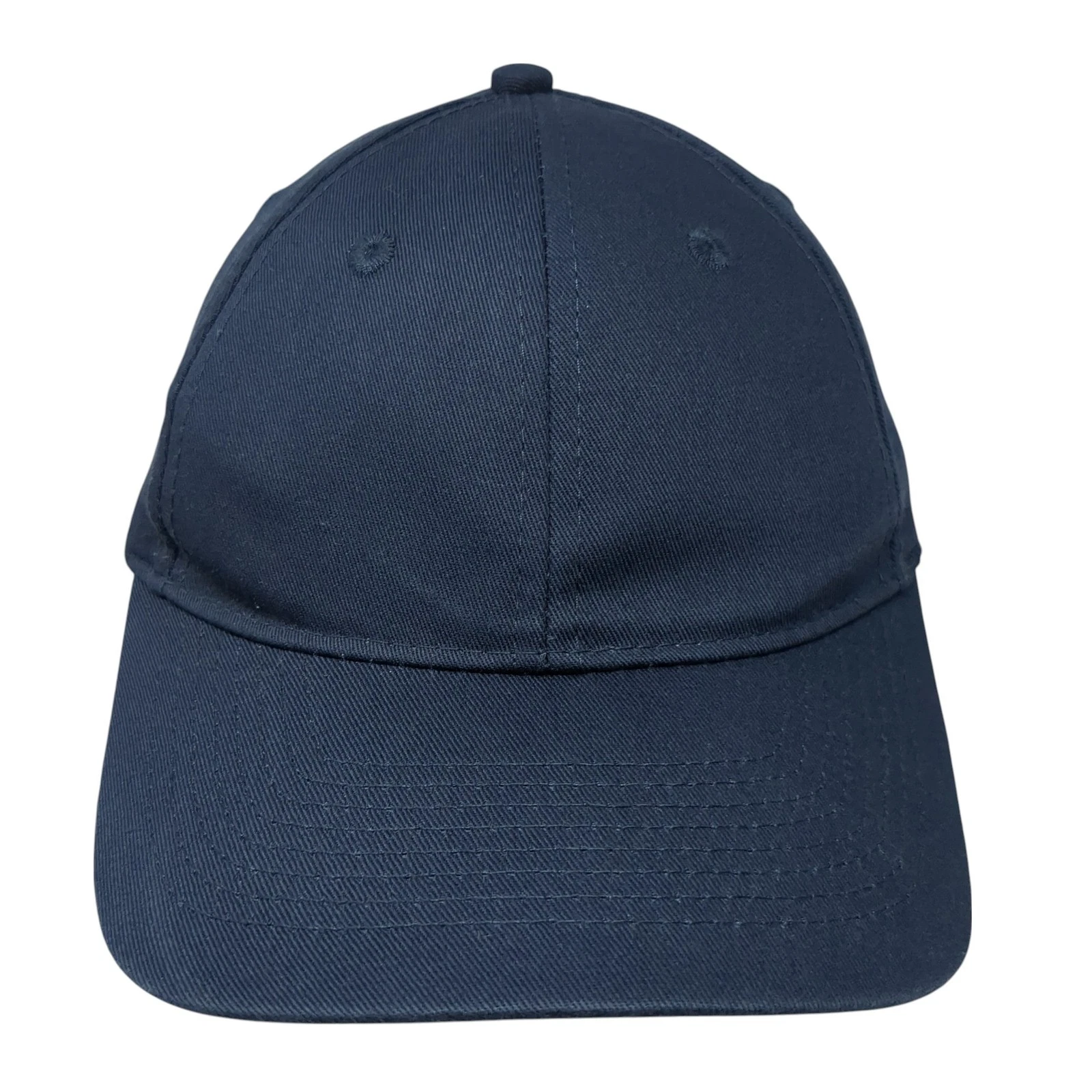 Port & Company Strapback Baseball Hat Blue One Size Adjustable Blank