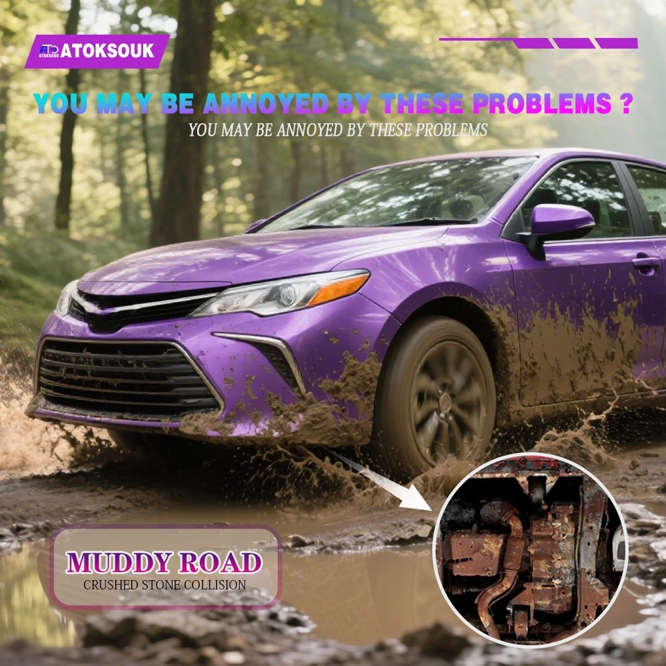 Metal Skid Plate For Toyota Camry 2012-2017 Engine Splash Shield Heavy Duty - Image 4 of 4