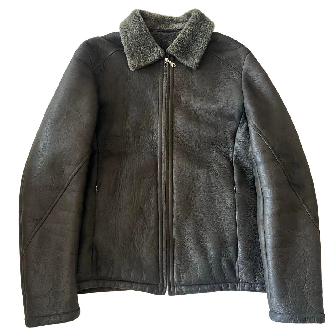 Yohji Yamamoto Coats, Jackets & Vests Leather Outer Shell for Men