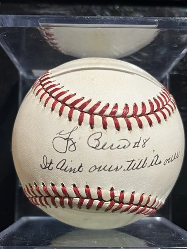 Yogi Berra JSA  Authenticated It Ain't Over Till It's Over Signed Baseball