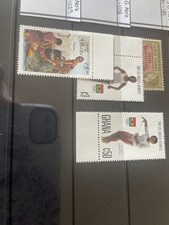 Ghana mnh stamp collection incl many imperf types tidy on stock pages in binder