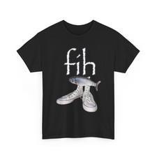 Fih Shoes Fish Funny Misspelled Fish Meme Fih Calling Humor T-Shirt