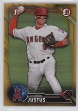 2016 Bowman Draft Draft Picks Gold 13/50 Connor Justus #BD-61 i5q