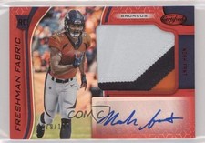 2019 Certified Freshman Fabric Signatures Mirror Red 79/199 Noah Fant Auto 0g4