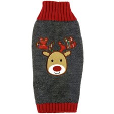 Tangpan Pet Turtleneck Dog Sweater Puppy Cats Apparel Color Small, Grey Deer