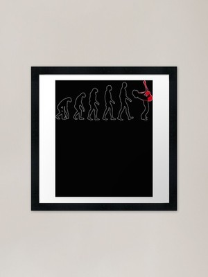 Rock Evolution Gerahmter Kunstdruck Gerahmtes Wandbild Poster Leinwanddruck Bild