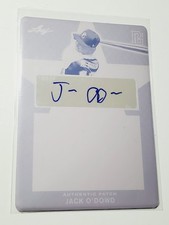 Jack O'Dowd 2017 Leaf Perfect Game 1/1 Magenta Printing Plate Autograph Auto