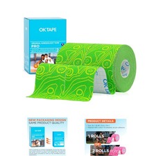 Latex-Free Kinesiology Tape 2 Rolls - 16ft Durable Therapeutic Athletic Support 1.52 per gallon
