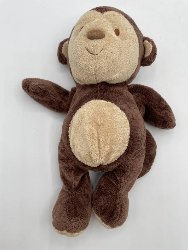 Carters Just One Year Brown Tan Monkey Plush Stuffed Animal 10” 99338 Lovey - Image 4 of 4