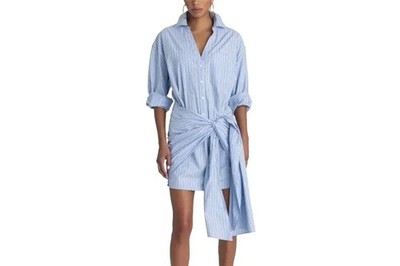 KBB by KAHLANA Long Sleeve Sz Small NWT 'The Tie Waist Shirtdress'