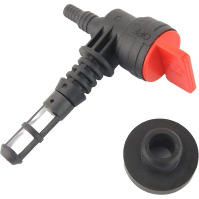 Benzinhahn mit Filter und Gummibuchse für Briggs & Stratton 192980GS 208961