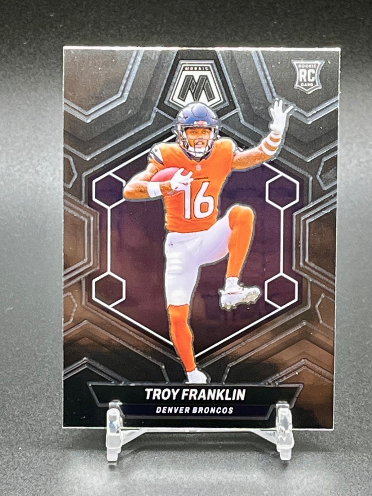 2024 Panini Mosaic - Rookies Troy Franklin #378 Silver Prizm (RC)